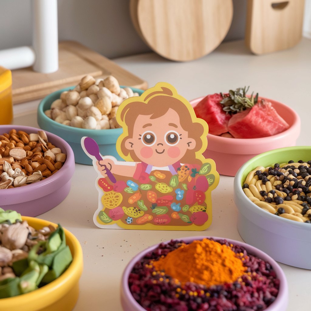 Children enjoying nutritious meals made with organic spices.