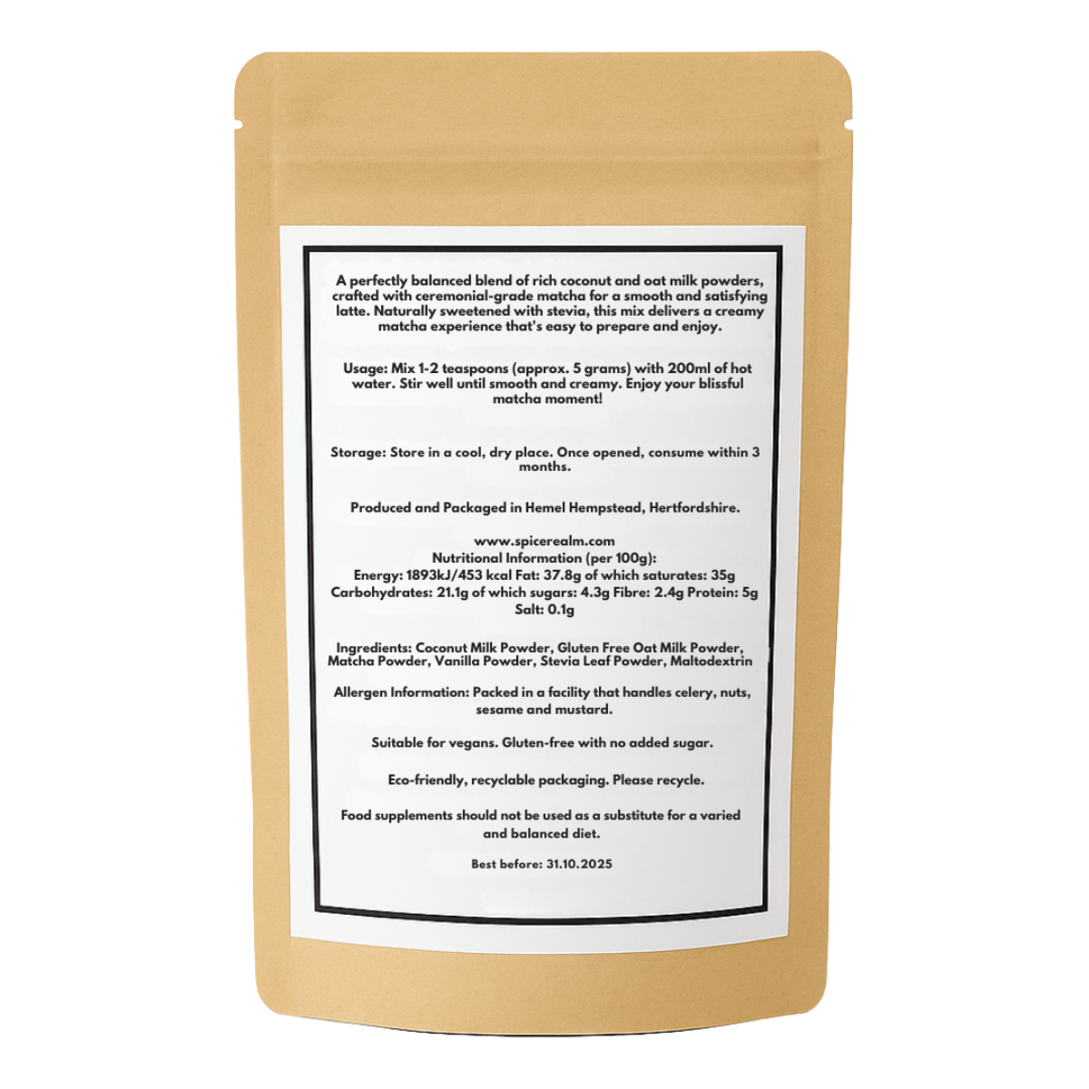 Matcha Latte Bliss (80g Wellness Pouch)