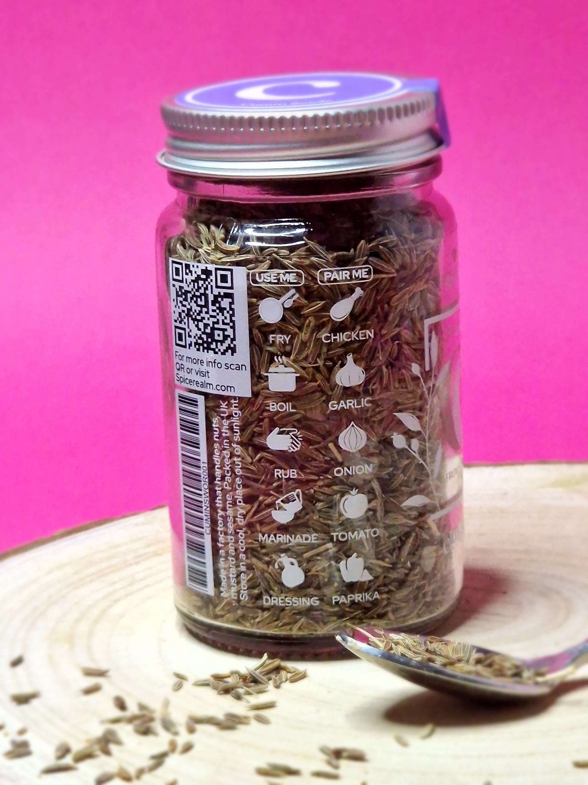 Use and pair guide for Cumin Seeds: toast for curries, add to rice dishes, enhance roasted vegetables
