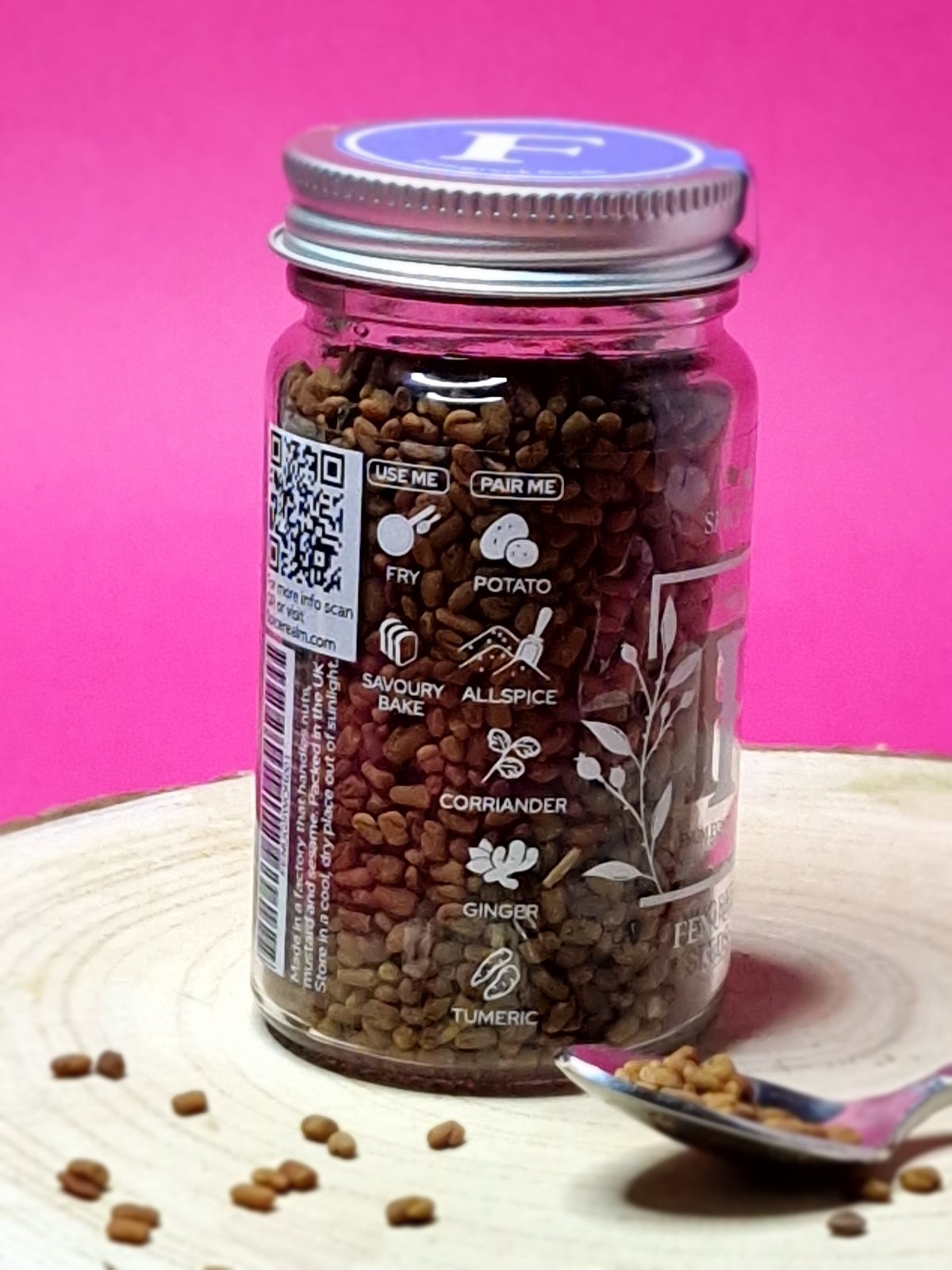 Usage and pairing ideas for Fenugreek Seeds: sprout for salads, add to pickles, complement yoghurt-based dishes
