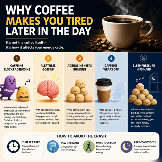 Why Coffee Makes You Tired Later in the Day