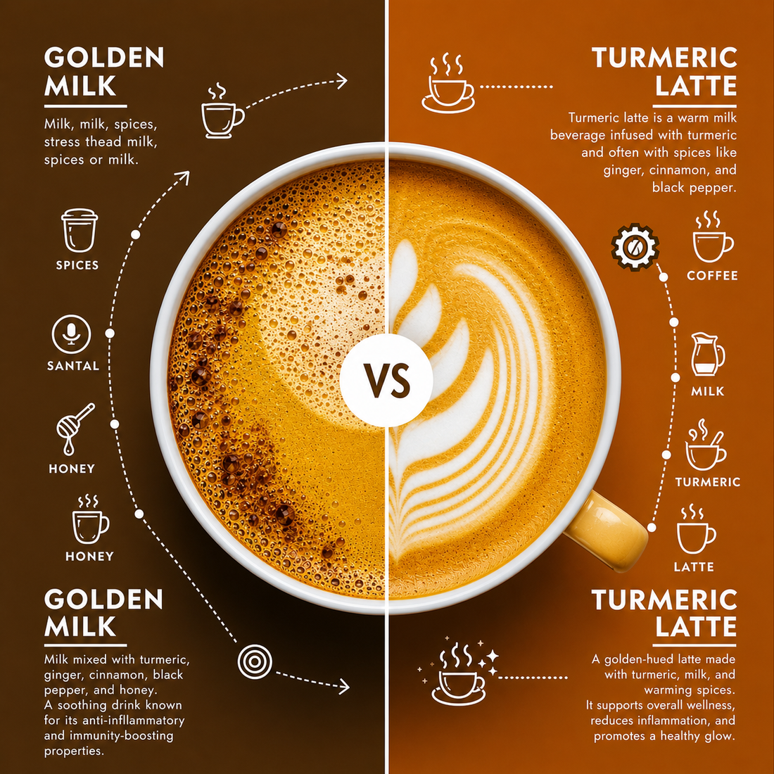 Golden Milk vs Turmeric Latte: Key Differences Explained