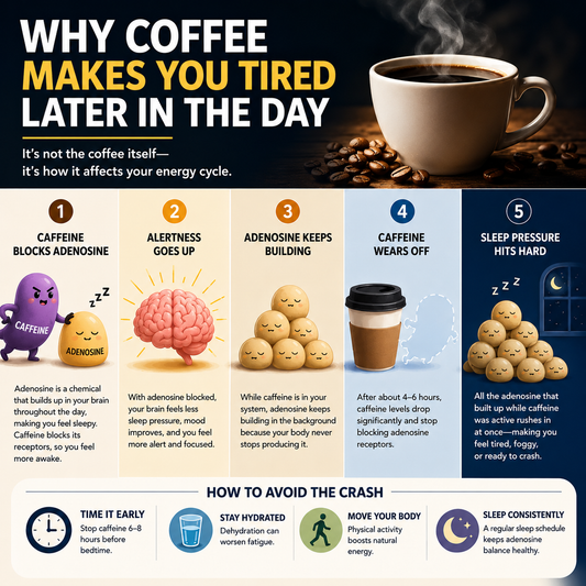 Why Coffee Makes You Tired Later in the Day