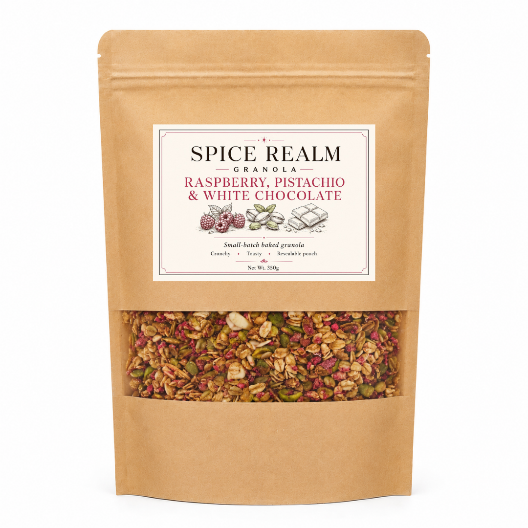 Granola Raspberry, Pistachio & White Chocolate