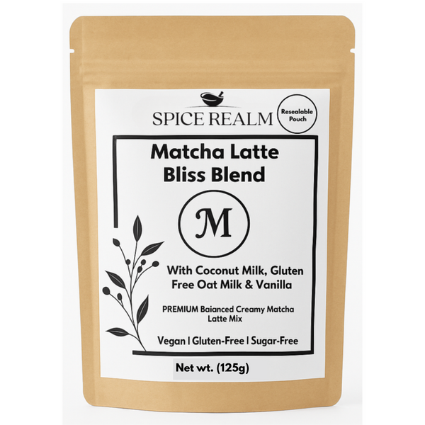 Matcha Latte Bliss by Spice Realm – antioxidant-rich calm energy drink