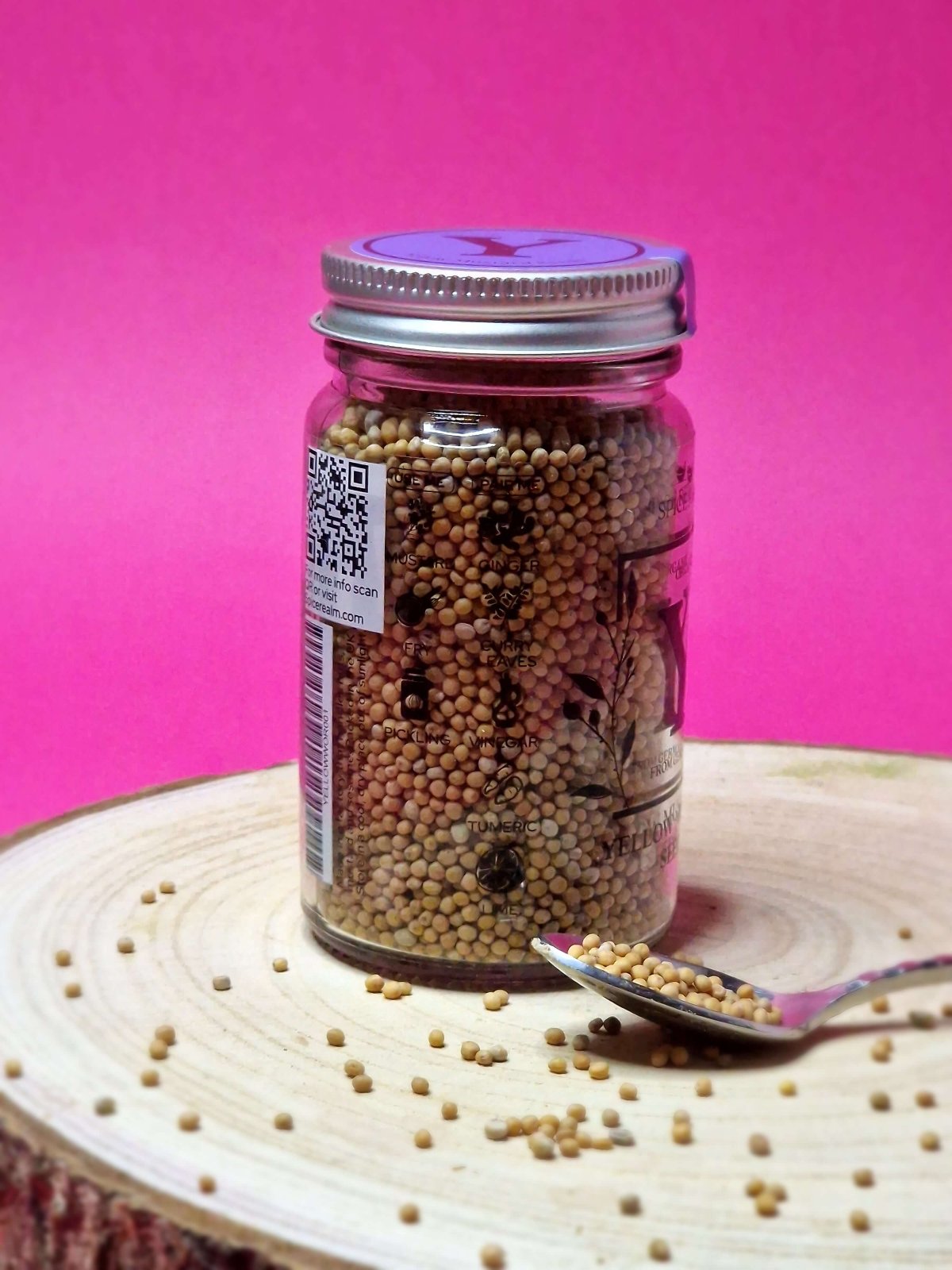 Usage and pairing ideas for Yellow Mustard Seeds: use in pickling, add to salad dressings, complement cold cuts